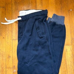 Abercrombie & Fitch Blue Joggers with Elastic Cuffs
